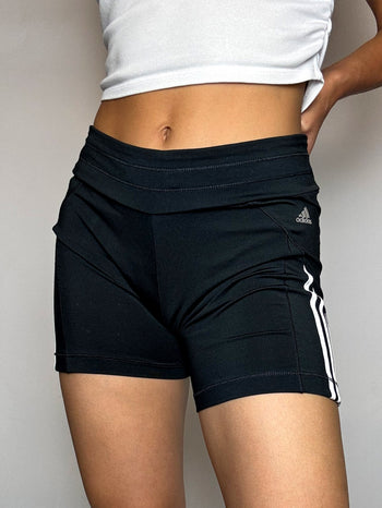 Short moulant noir ADIDAS L vintage