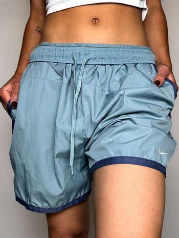 Short de sport bleu NIKE M vintage