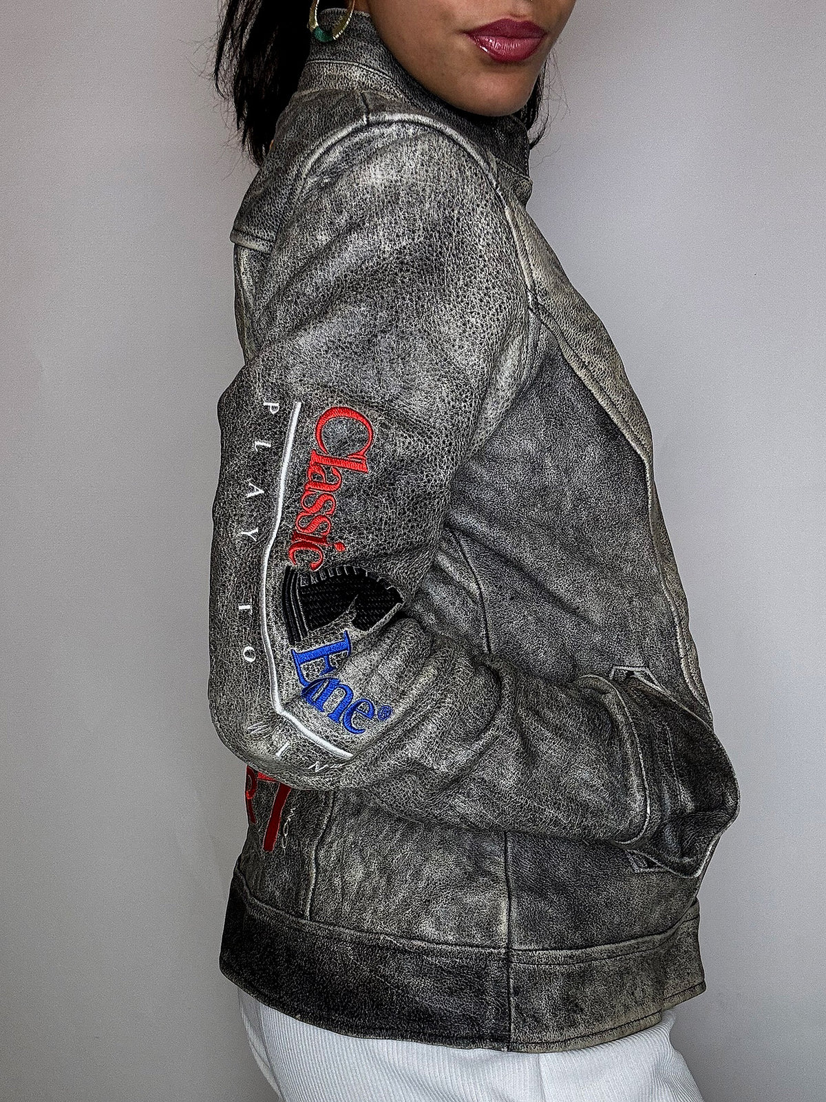 Veste en cuir WESTERN ROPER L vintage