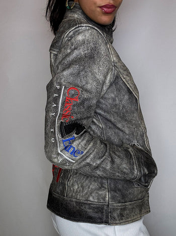 Veste en cuir WESTERN ROPER L vintage
