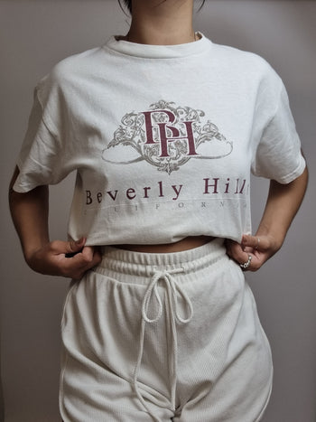 Vintage white t-shirt Beverly Hill M