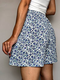 Short fluide fleuri S vintage