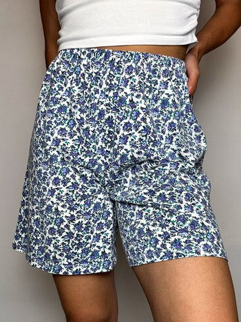 Short fluide fleuri S vintage