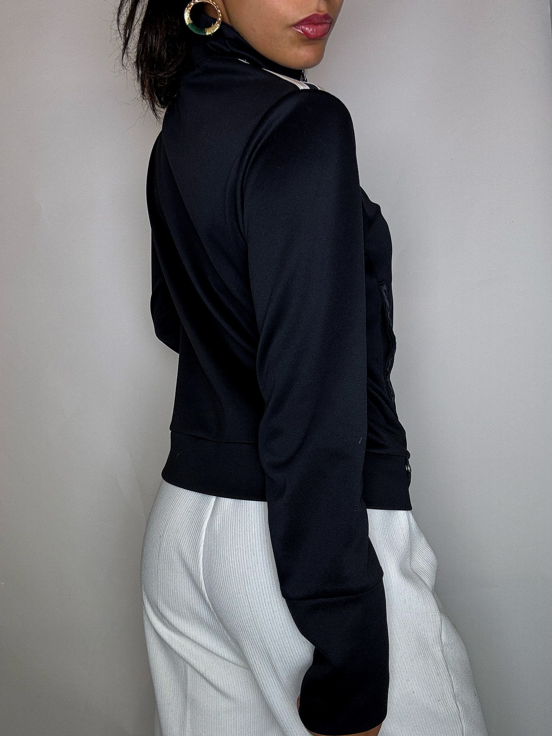 Jacket de sport noire ADIDAS L vintage