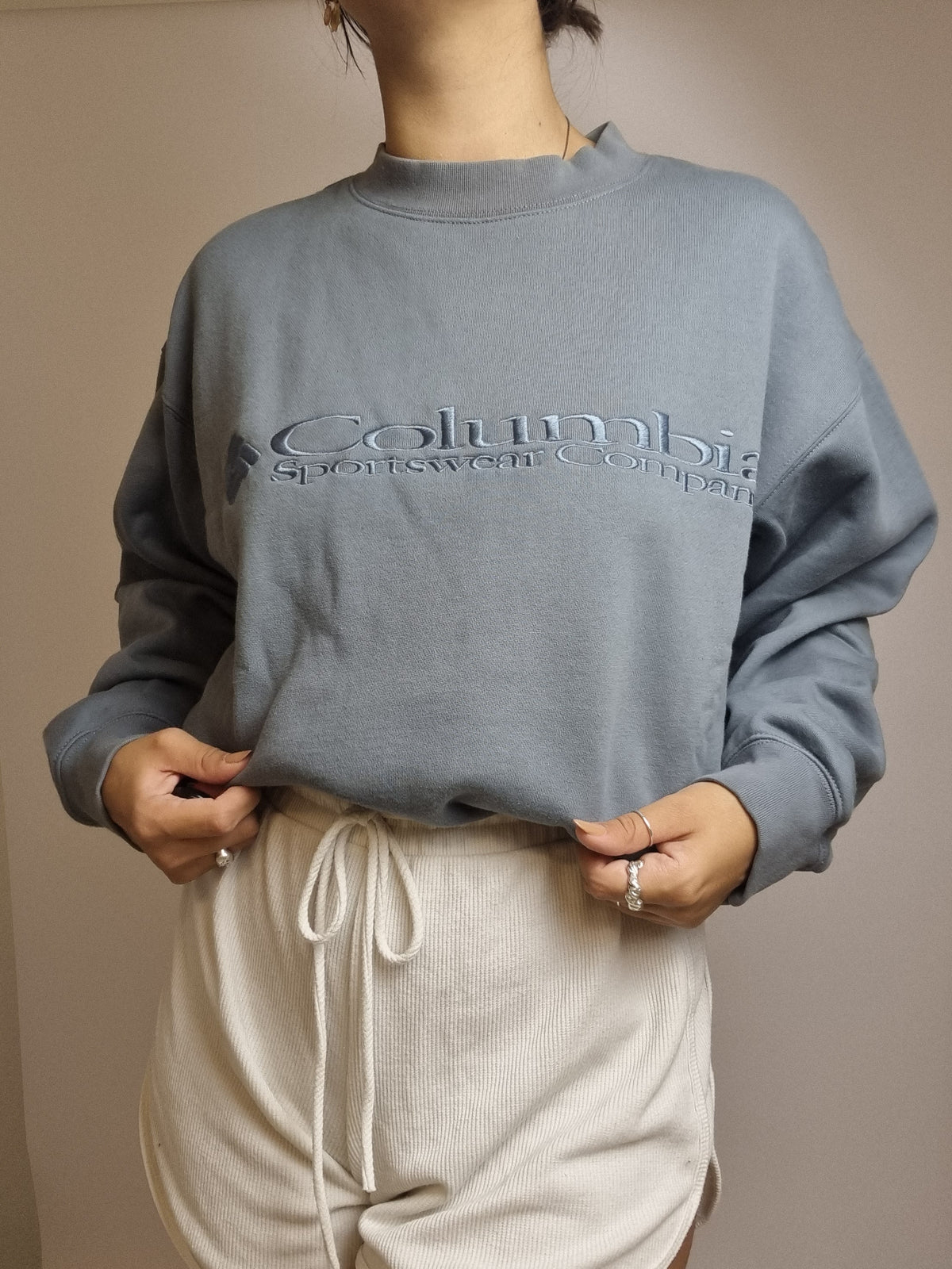Vintage blue sweater Columbia S