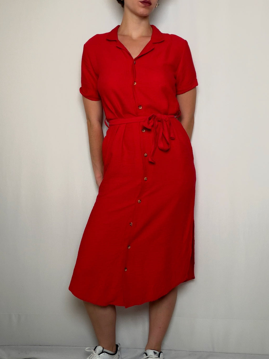 Robe légère rouge XS vintage