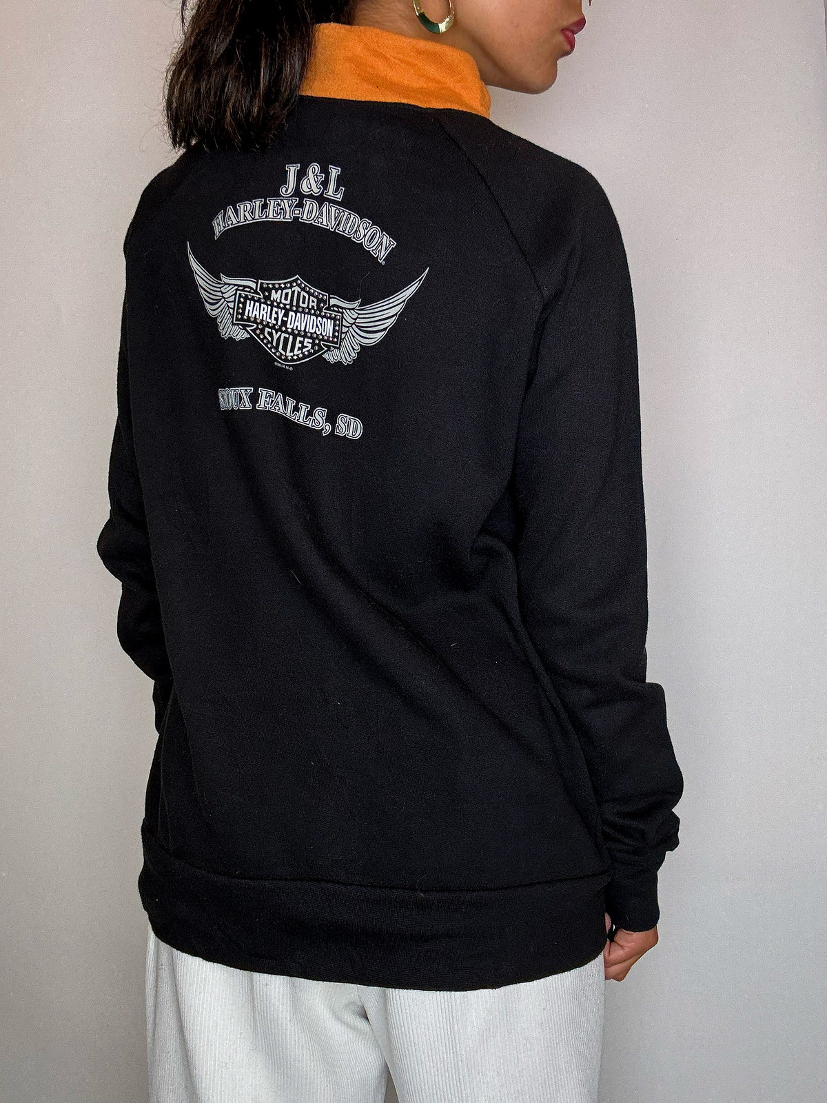 Jacket de sport noire HARLEY DAVIDSON L vintage