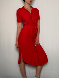 Robe légère rouge XS vintage