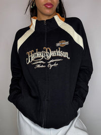 Jacket de sport noire HARLEY DAVIDSON L vintage