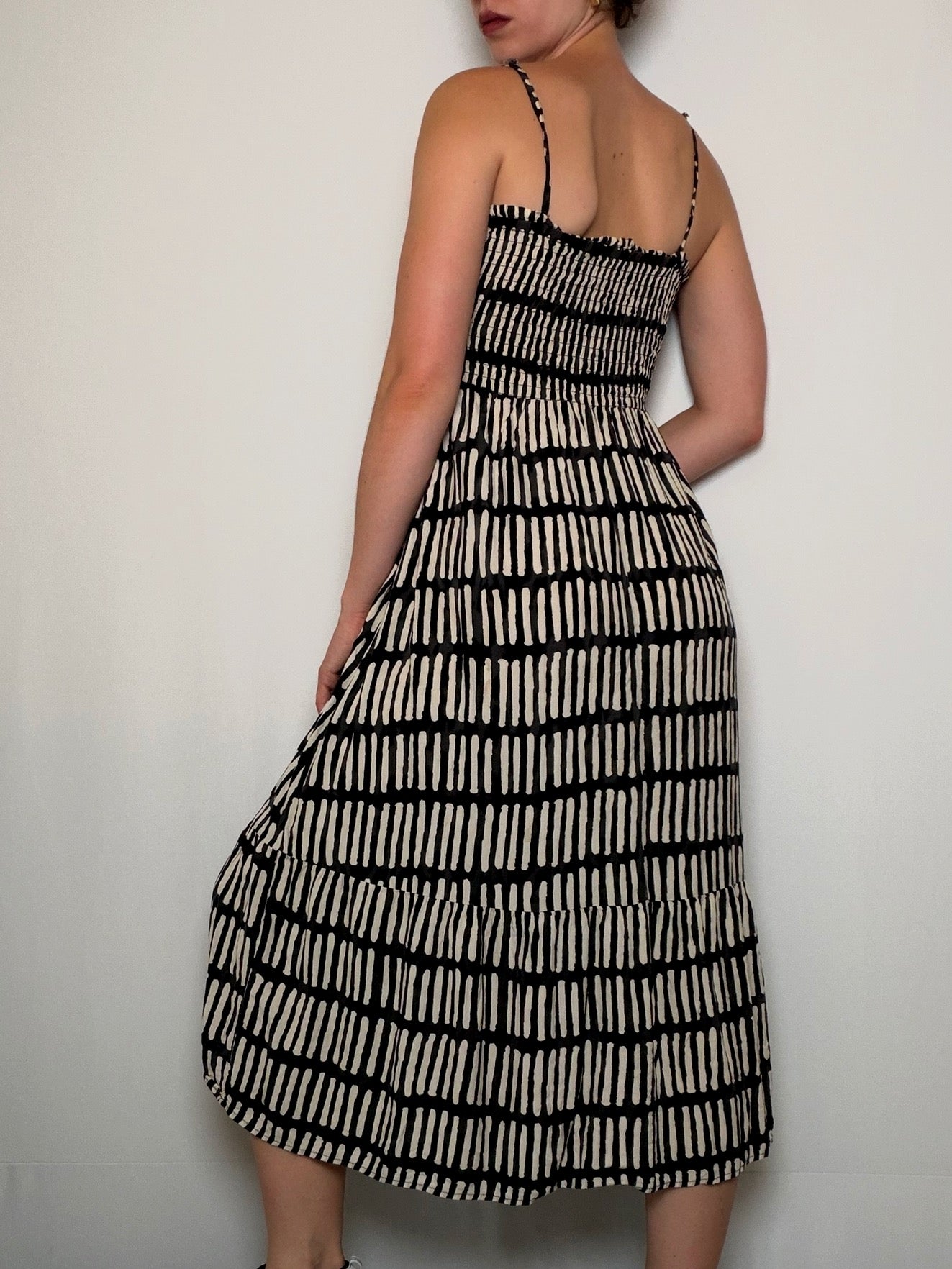 Robe a bretelle froncée XS/S vintage