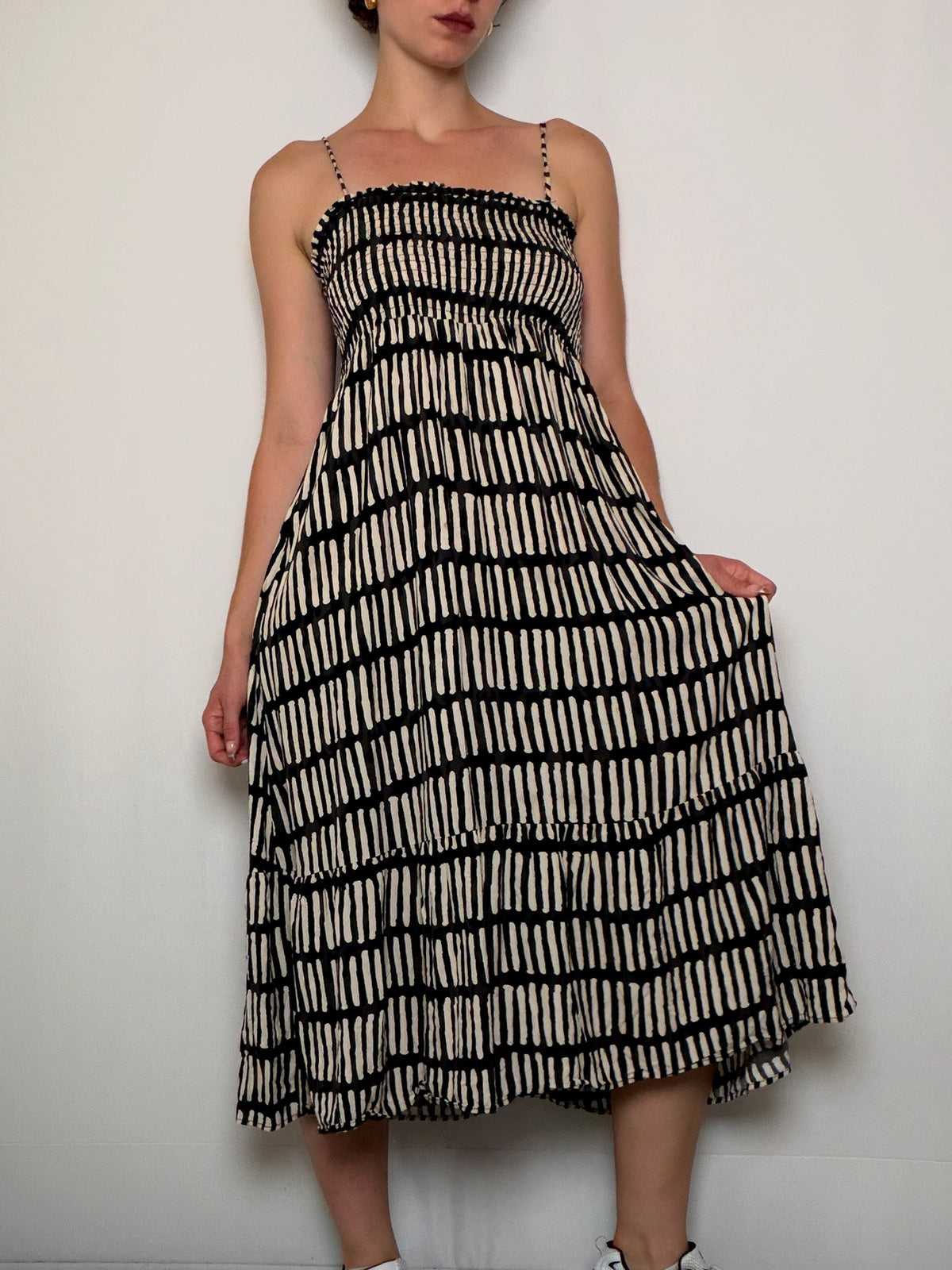 Robe a bretelle froncée XS/S vintage