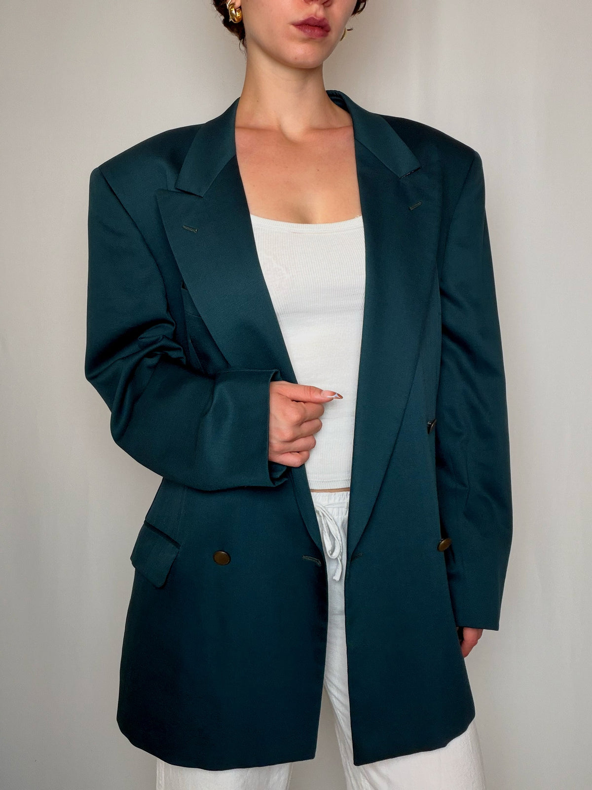Blazer bleu canard XL vintage