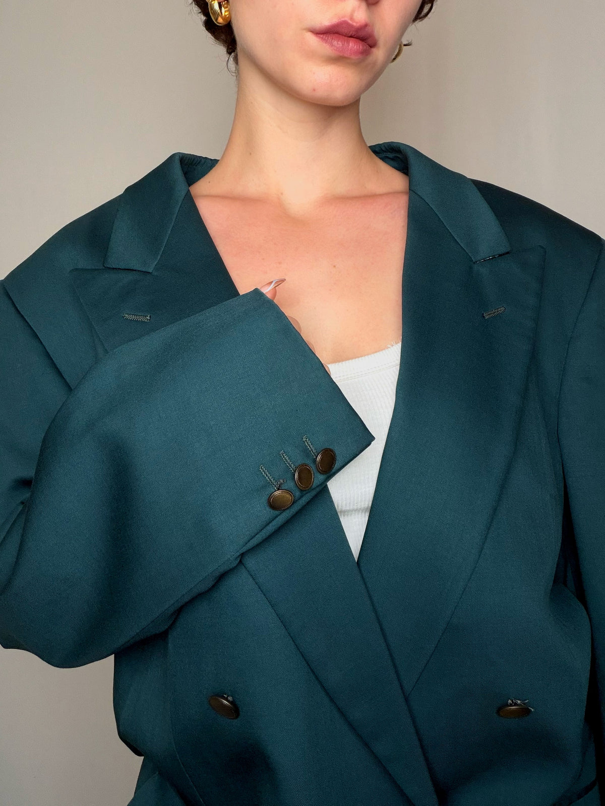 Blazer bleu canard XL vintage