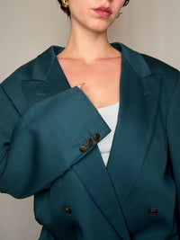 Blazer bleu canard XL vintage