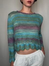 Pulls tricoté degradé S/M vintage