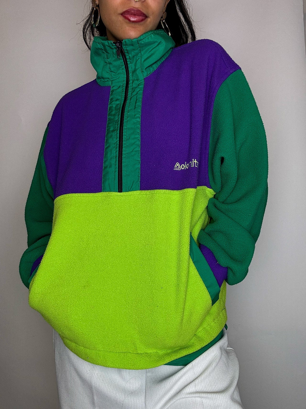 Polaire colorblock DOLOMITE S vintage