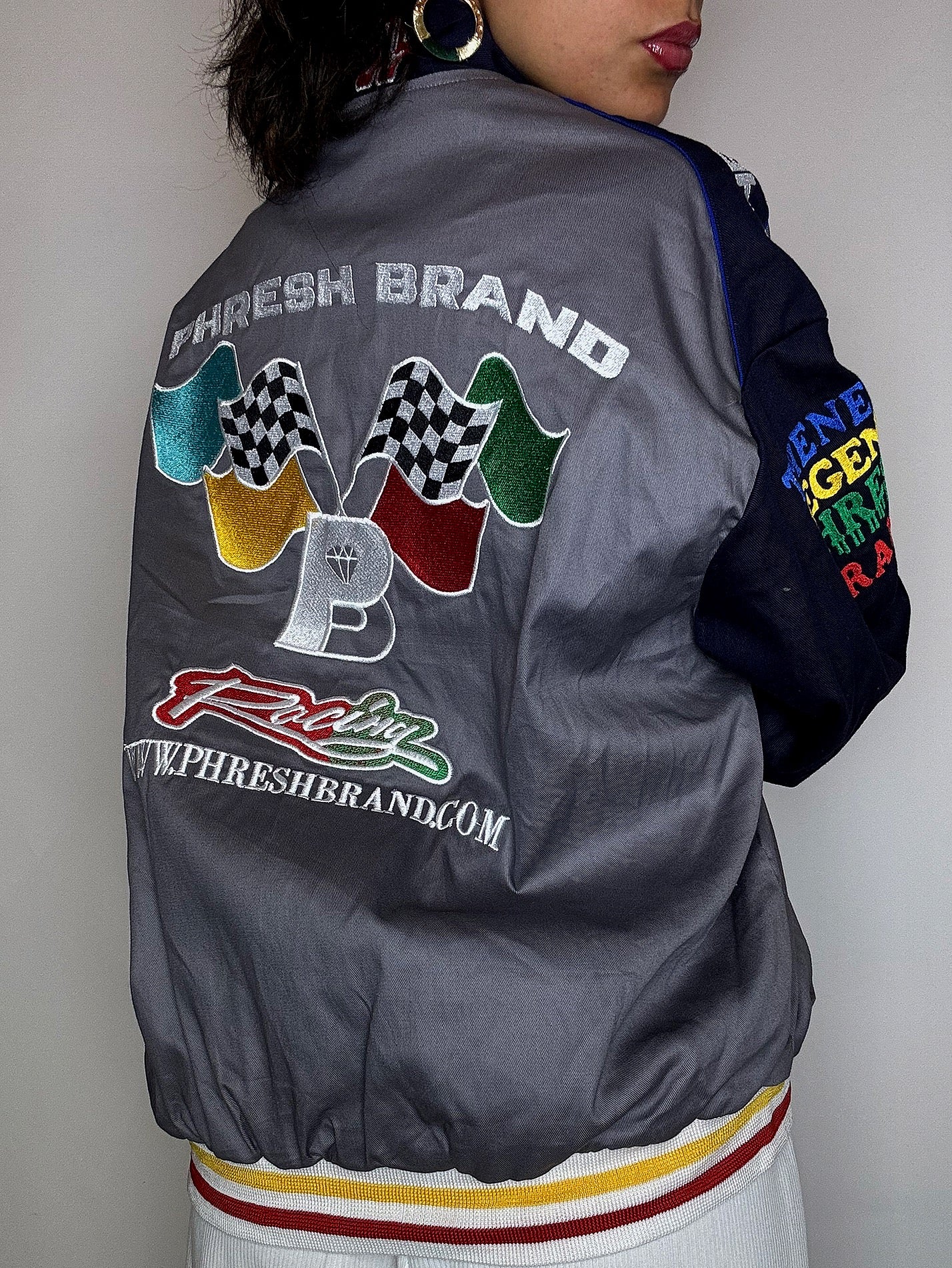 JH Design x NASCAR Vintage L Sammler-Bomberjacke