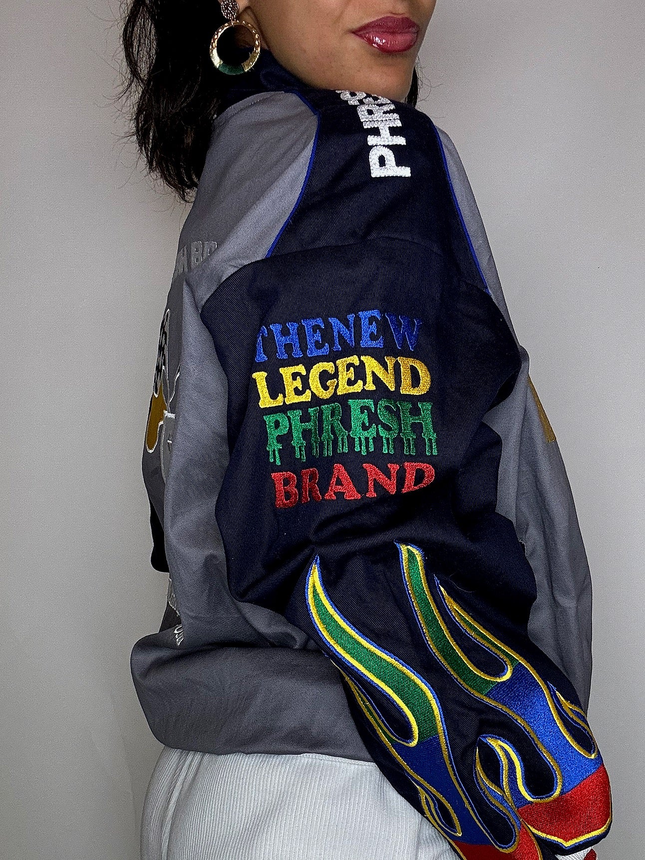 JH Design x NASCAR Vintage L Sammler-Bomberjacke