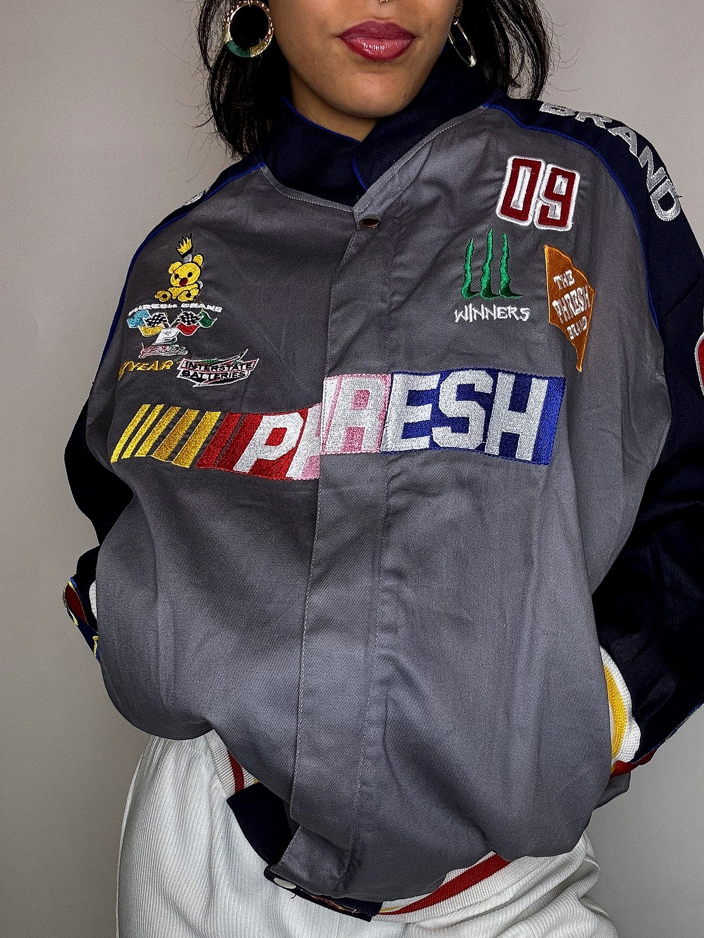 JH Design x NASCAR Vintage L Sammler-Bomberjacke