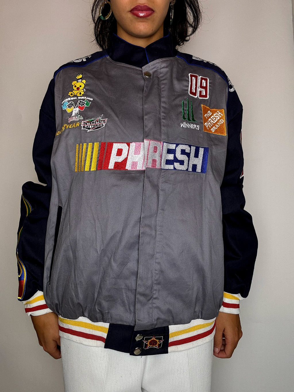 JH Design x NASCAR Vintage L Sammler-Bomberjacke