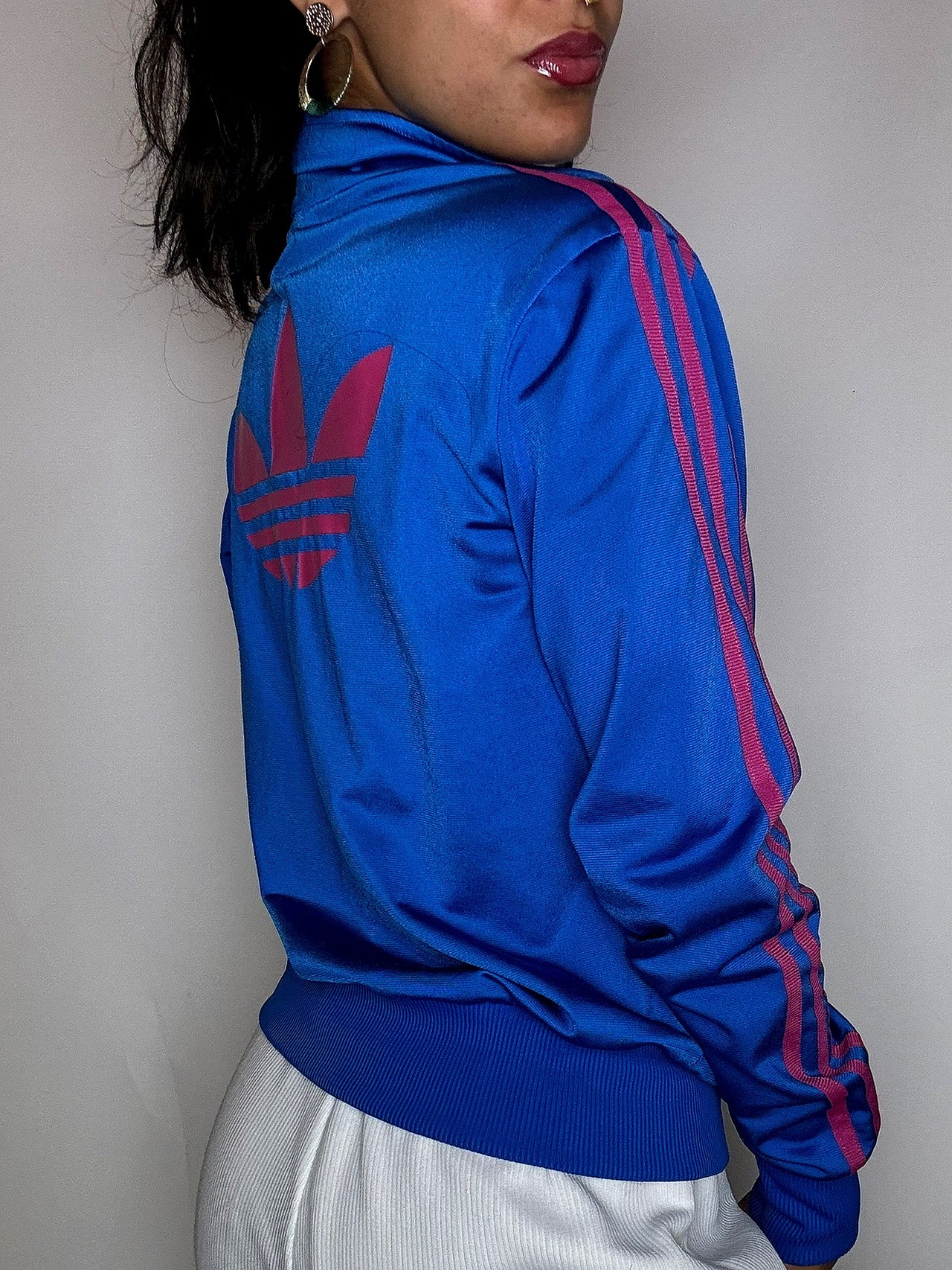 Jacket de sport bleue ADIDAS M vintage