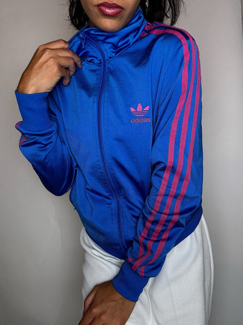 Jacket de sport bleue ADIDAS M vintage