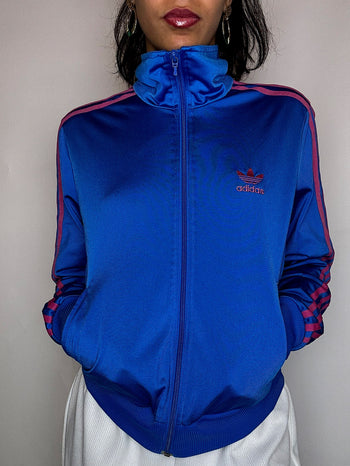 Jacket de sport bleue ADIDAS M vintage