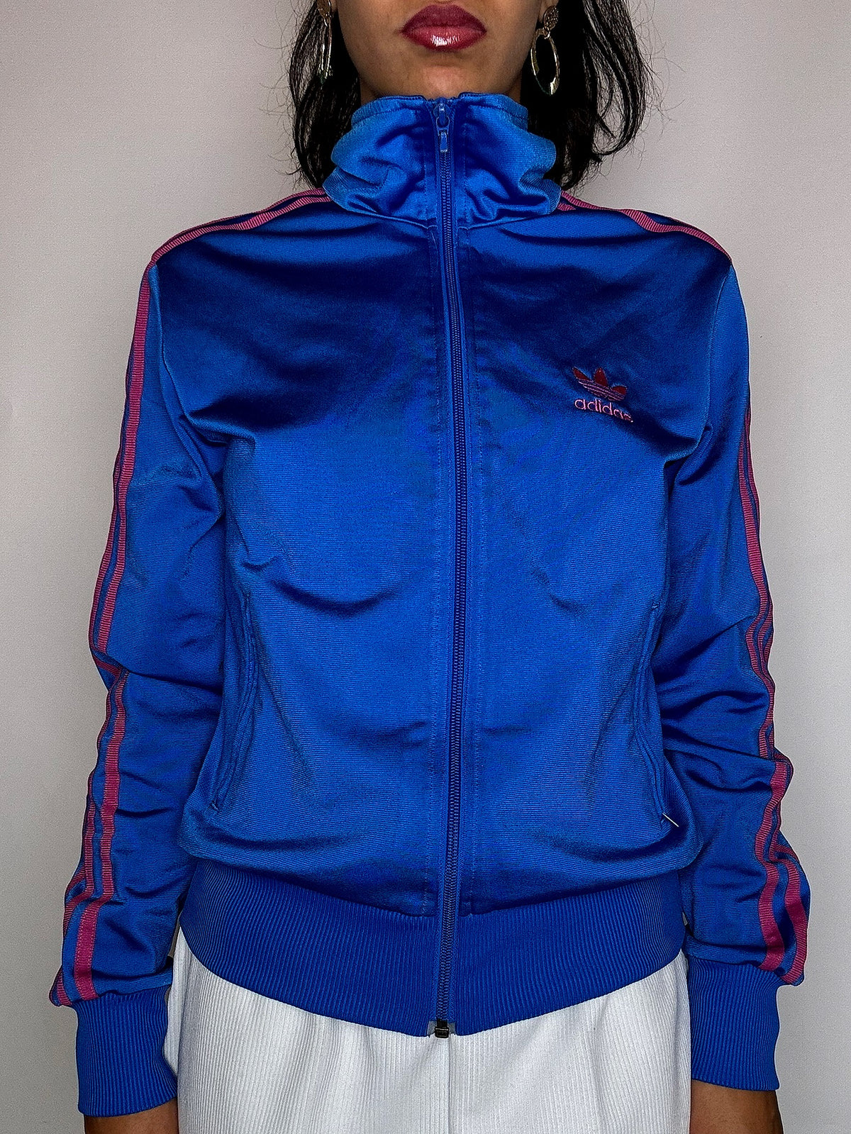 Jacket de sport bleue ADIDAS M vintage
