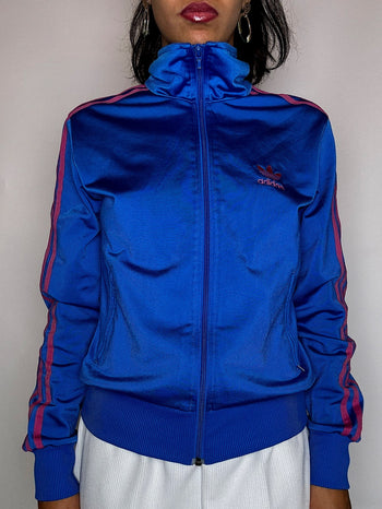 Jacket de sport bleue ADIDAS M vintage
