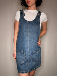Vintage Jeanslatzkleid S/M