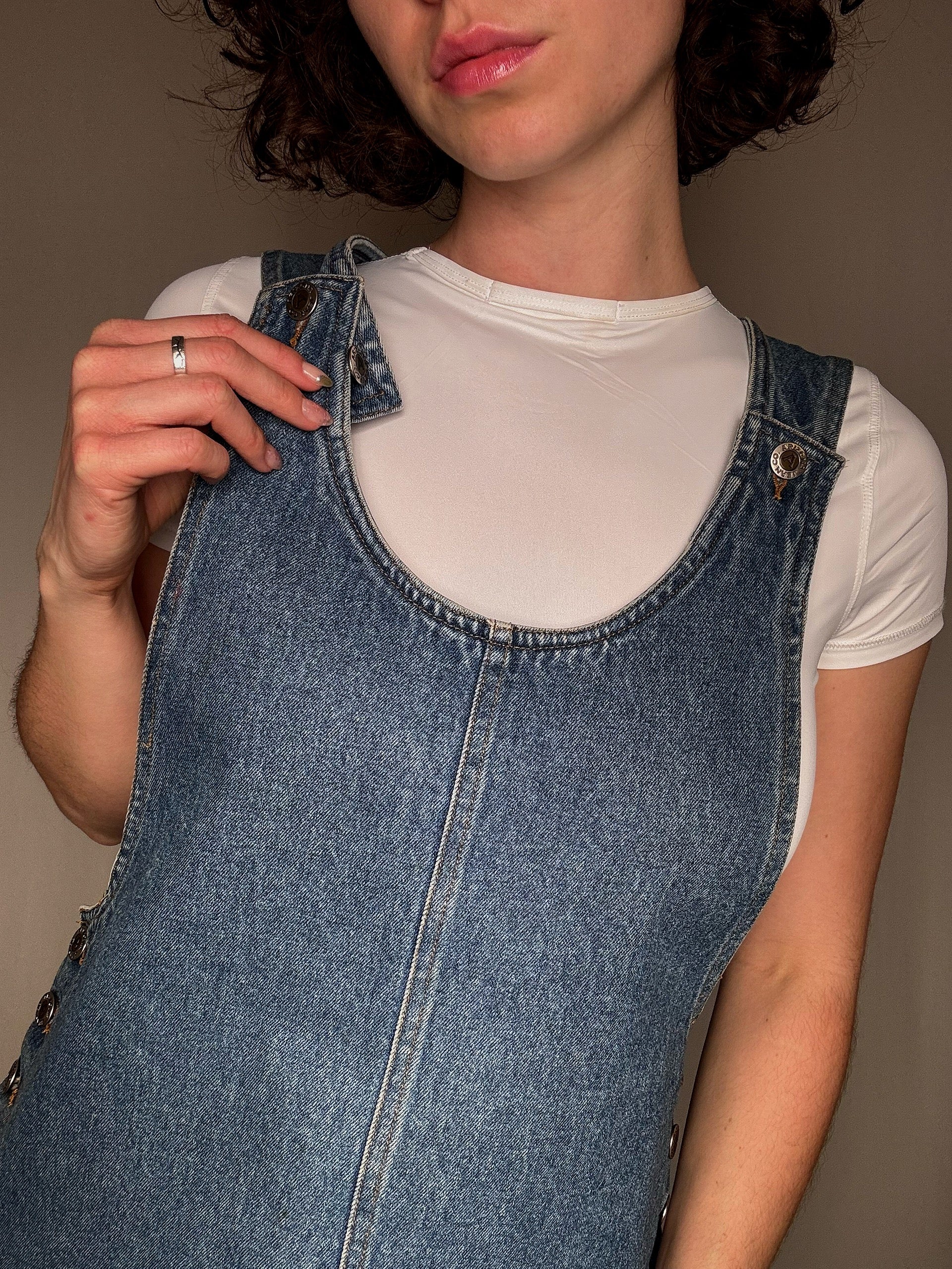 Vintage Jeanslatzkleid S/M