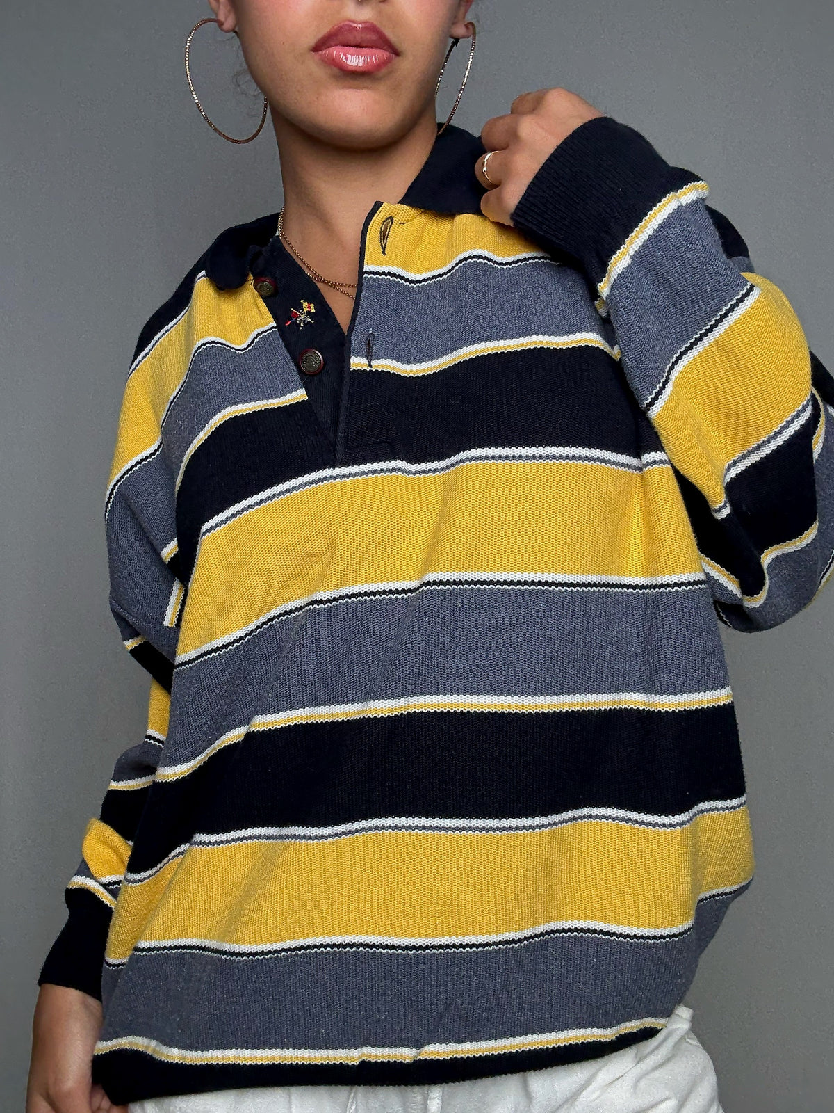 Pull d'été rayé L vintage
