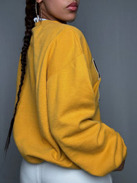 Sweat Champion jaune L vintage