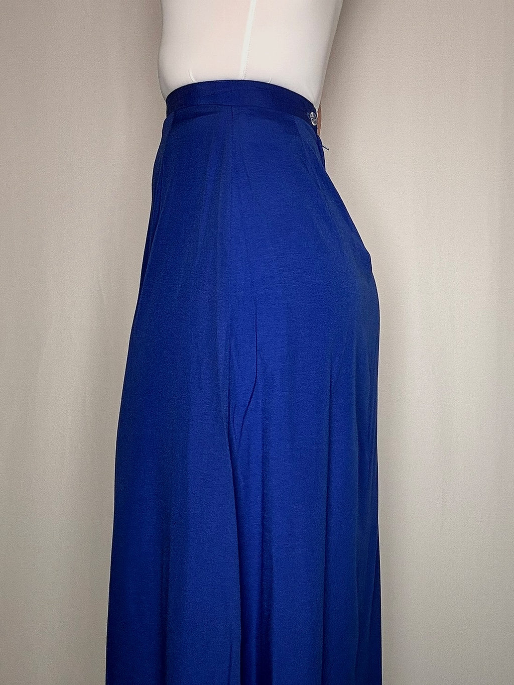 Jupe longue bleu roi XS vintage