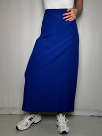 Jupe longue bleu roi XS vintage