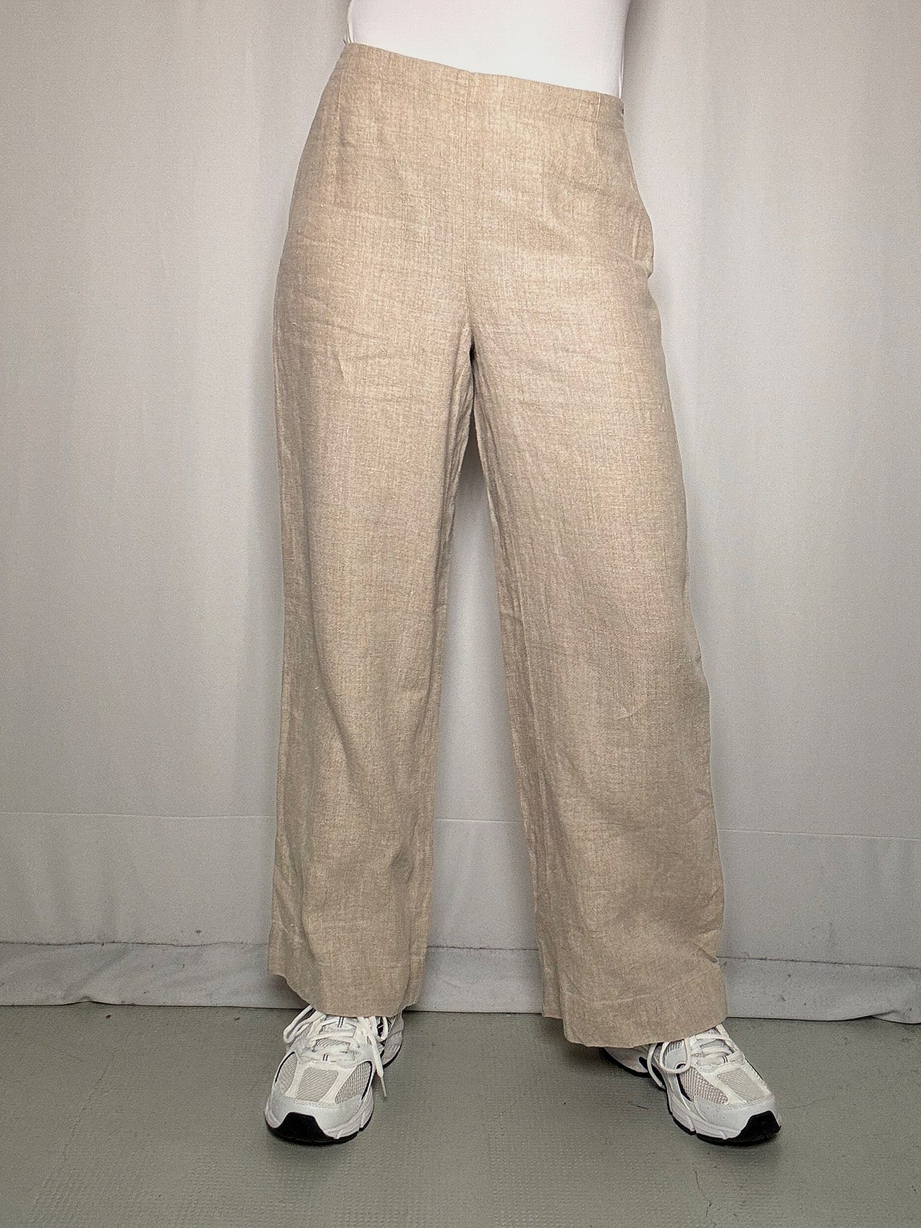 Pantalon en daim beige avec détails S/M vintage