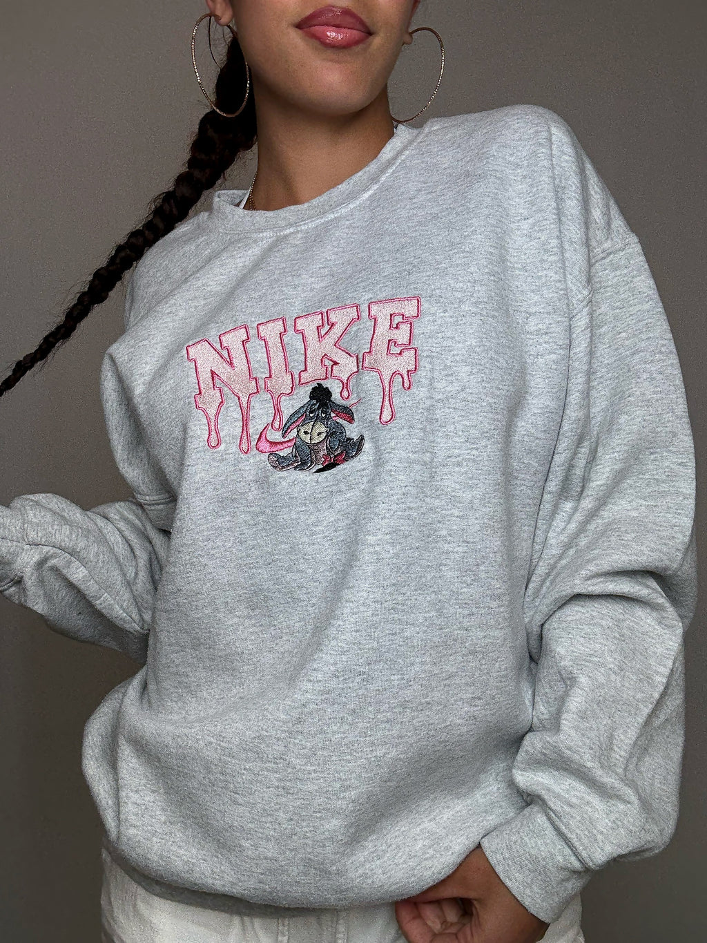 Sweat brodé Nike x Bouriquet L vintage