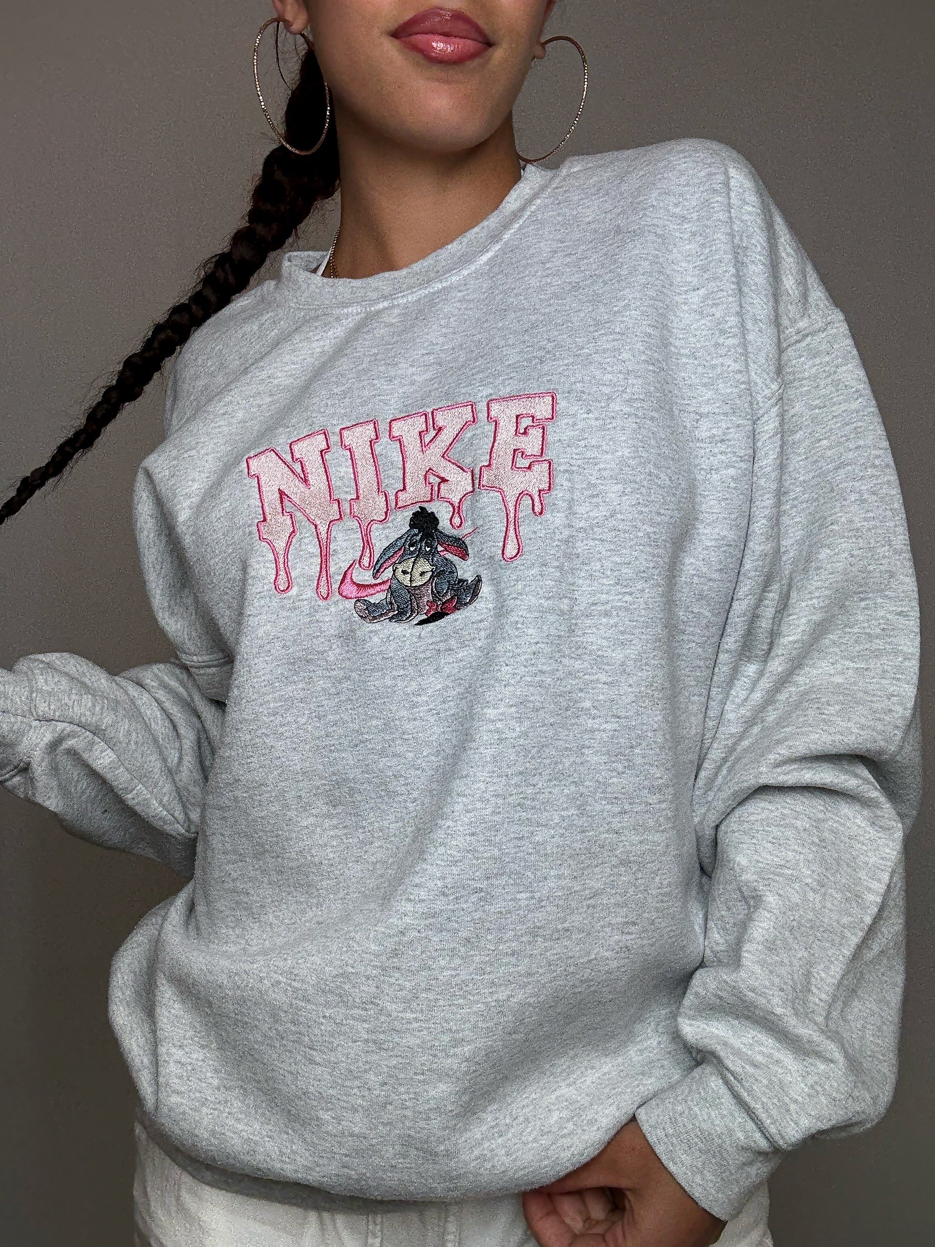 Sweat brodé Nike x Bouriquet L vintage