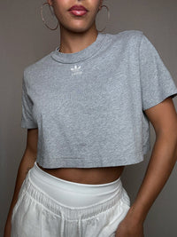 Tshirt court gris Adidas M vintage
