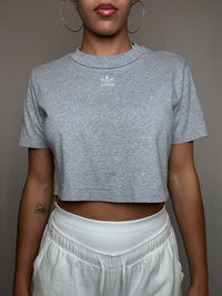 Tshirt court gris Adidas M vintage
