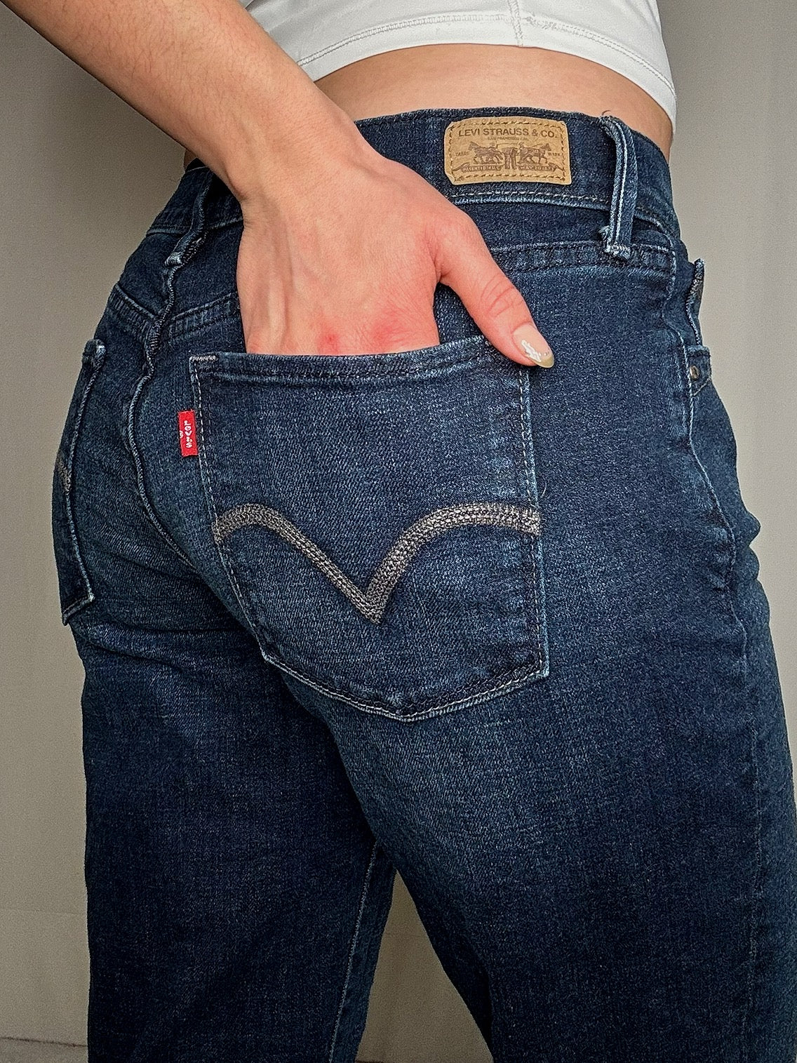 Levi's Caprihose aus Denim S/M Vintage