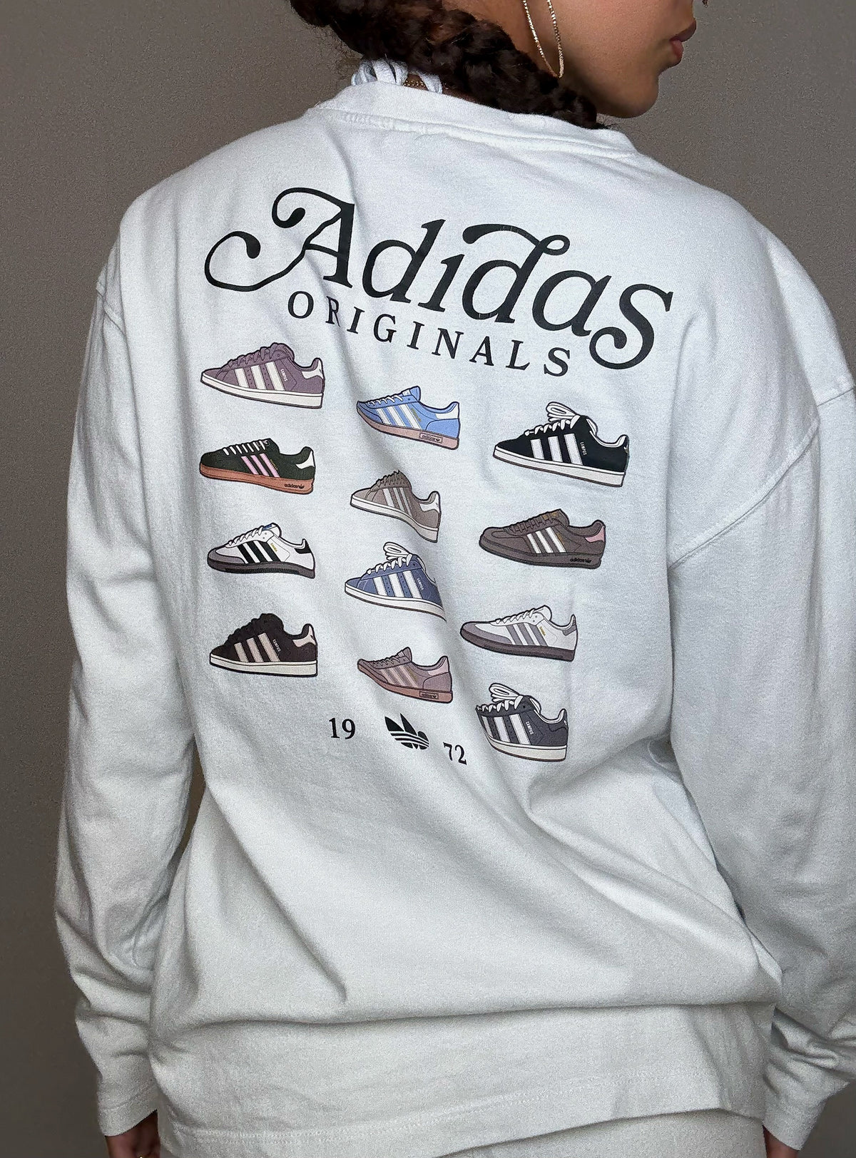 Tshirt manches longues Adidas M vintage
