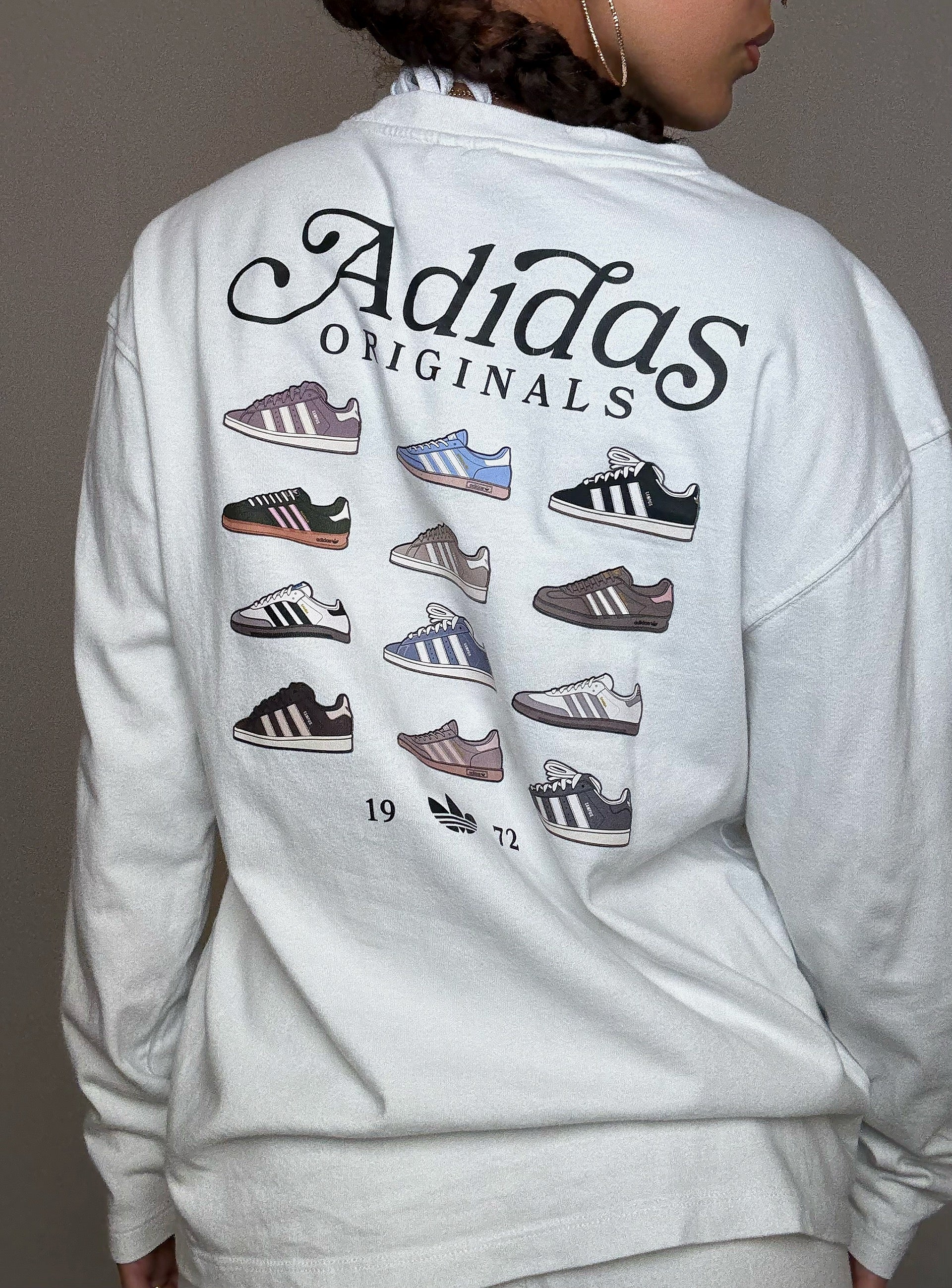 Tshirt manches longues Adidas M vintage