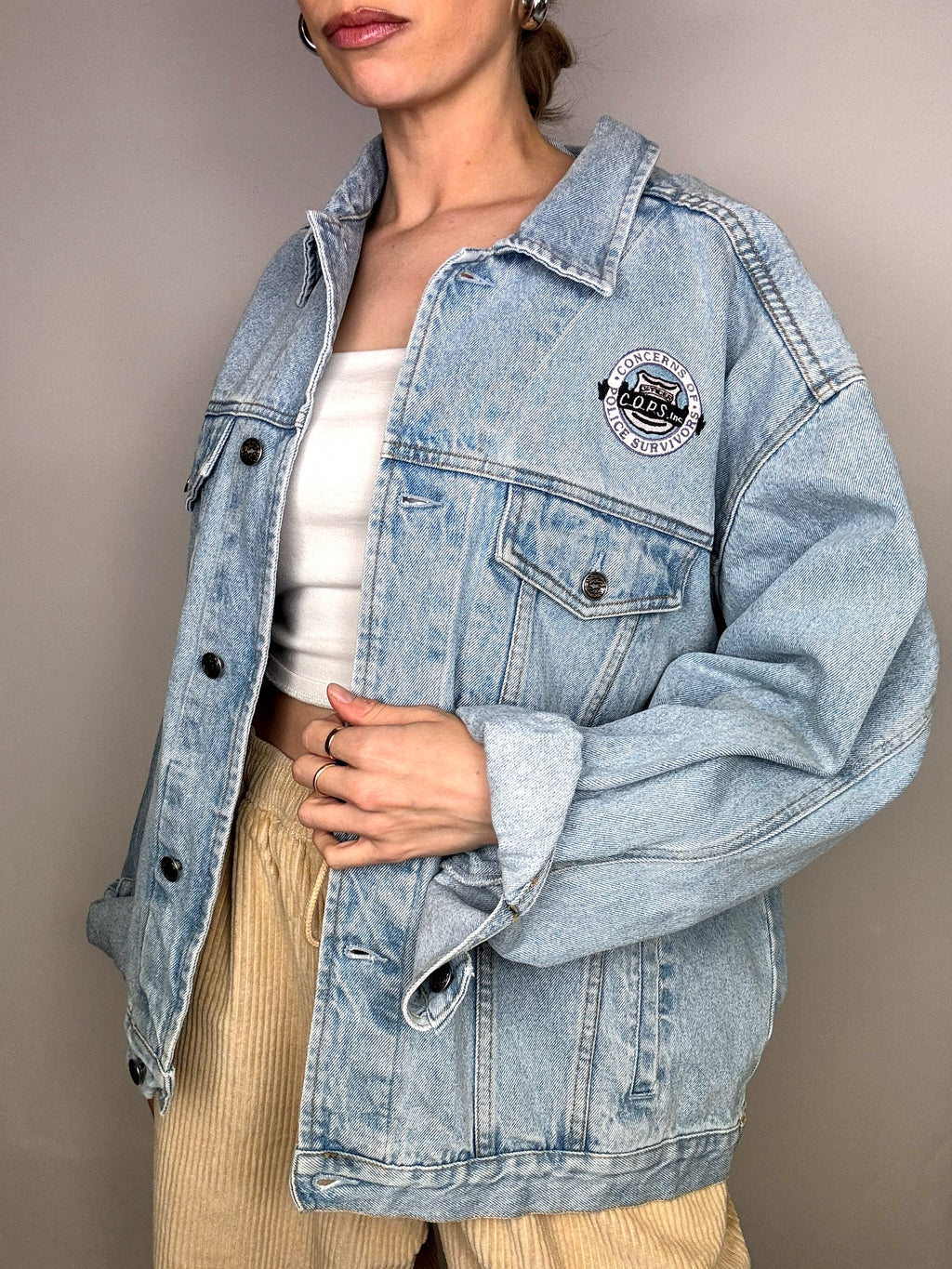 Vintage Wampum leichte Jeansjacke 