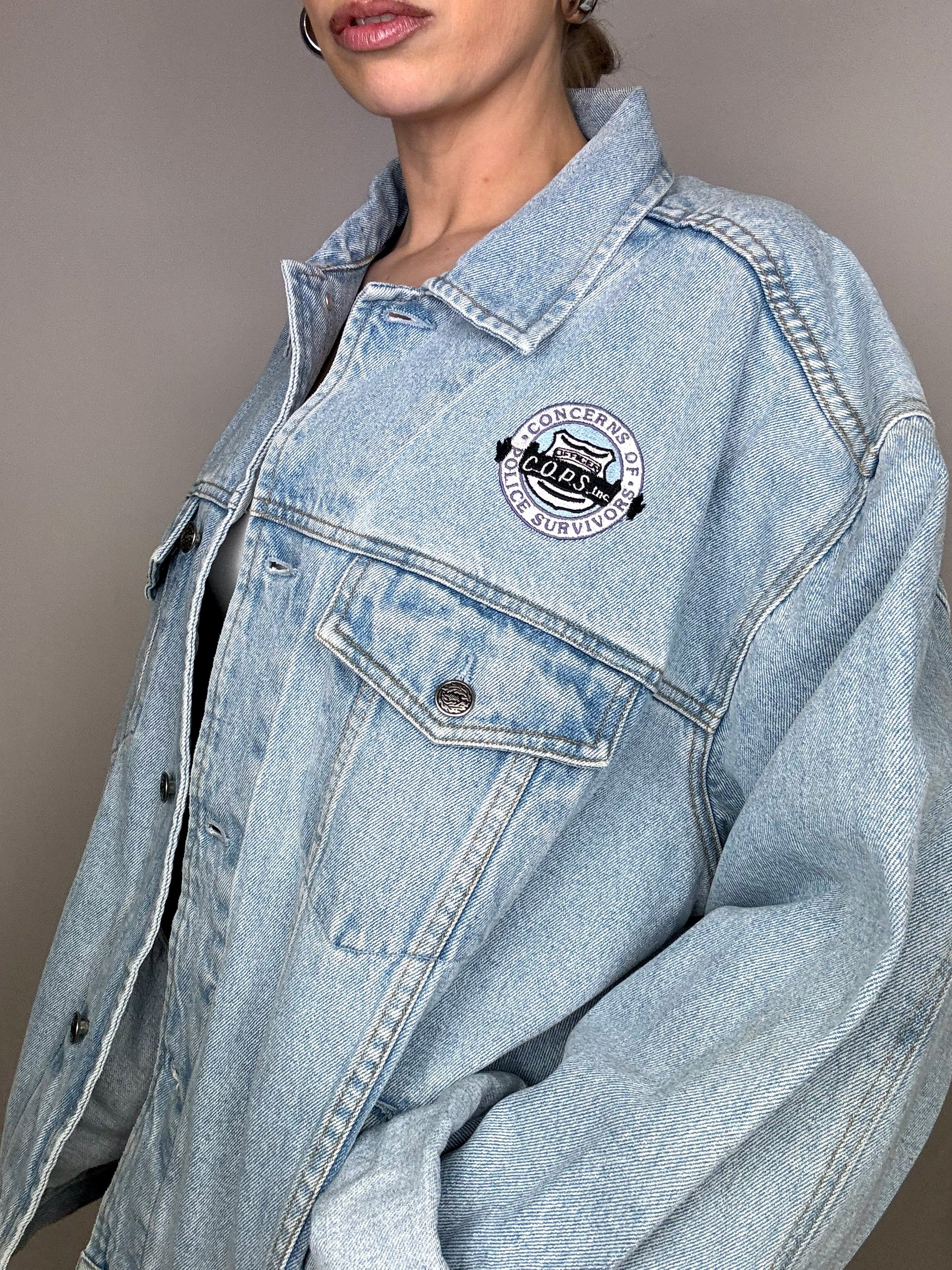 Vintage Wampum leichte Jeansjacke 