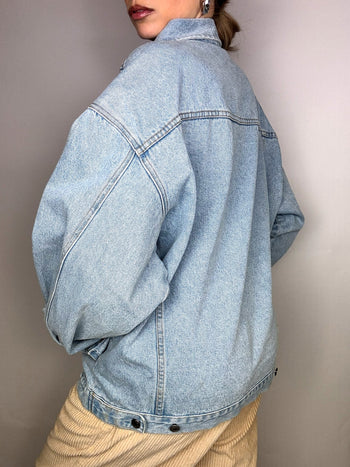 Veste en denim avec patch MOST WANTED XL vintage