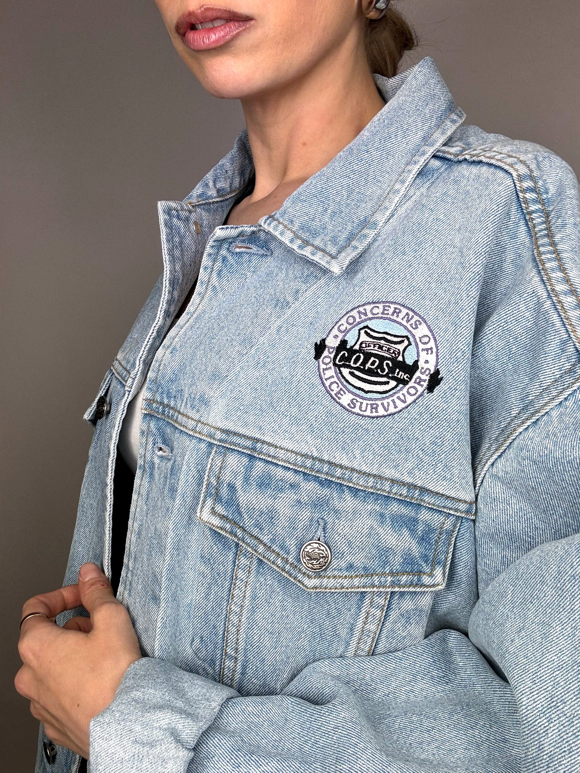 Vintage Wampum leichte Jeansjacke 