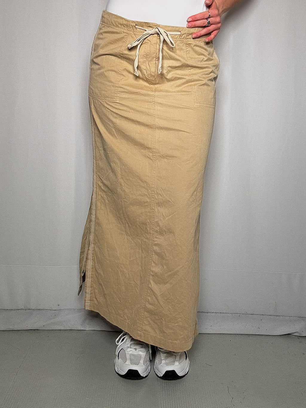 Jupe longue beige S vintage