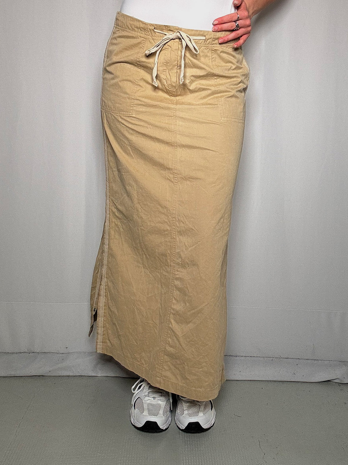 Jupe longue beige S vintage