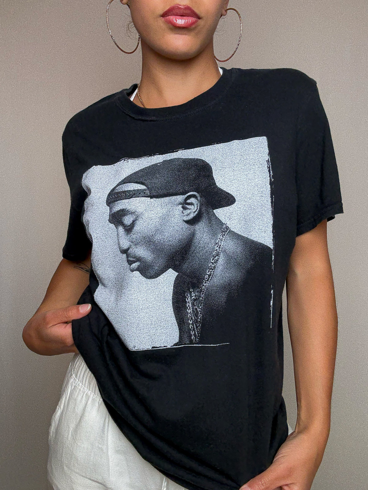 Tshirt noir 2PAC S vintage